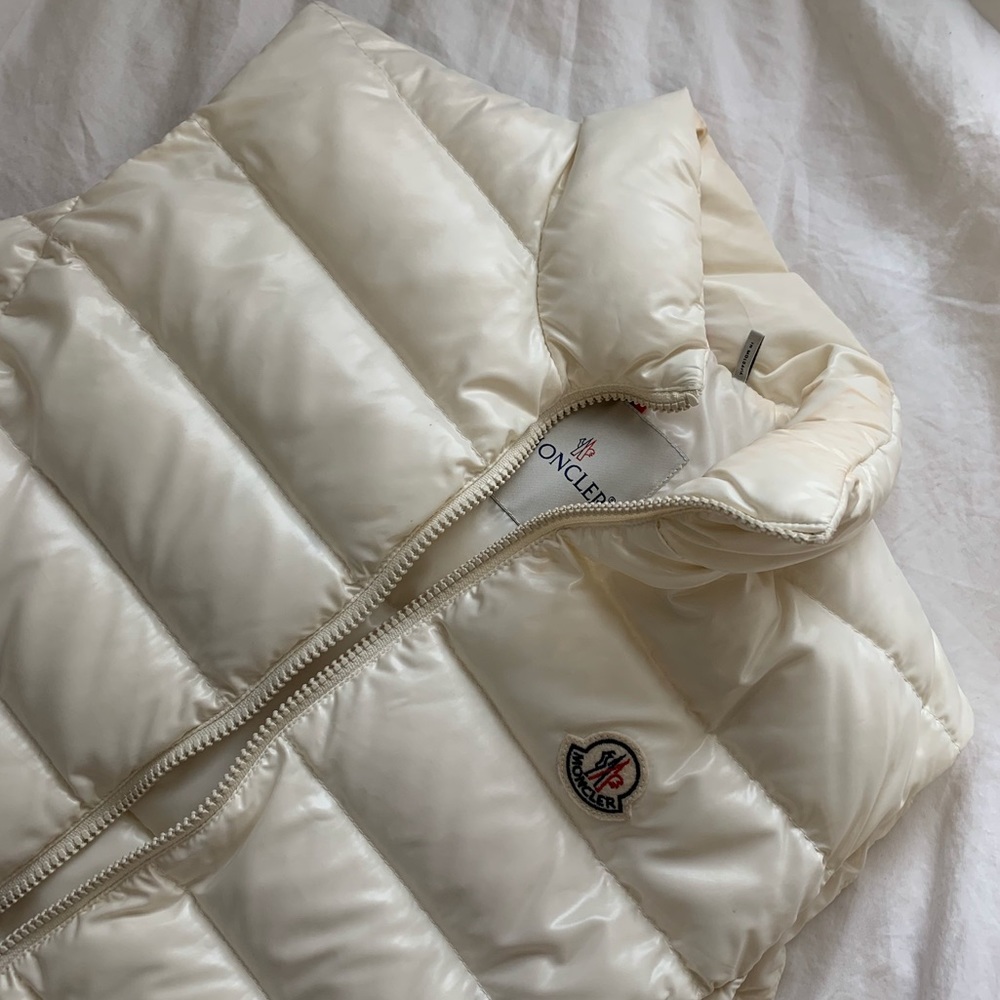 Moncler White Ghany Vest